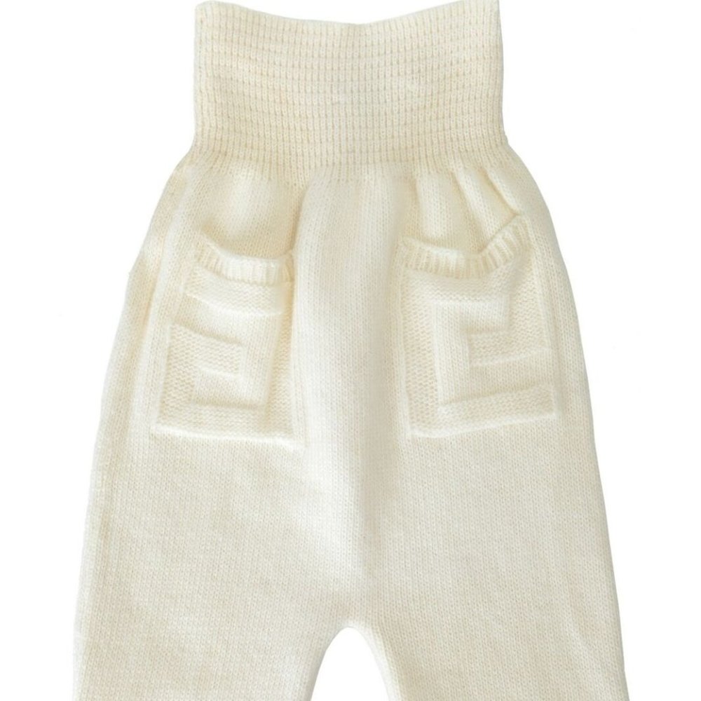 Young Versace Wool Cashmere Angora Girl's Pants